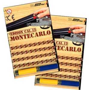 Edison Giocattoli Пистоны 40 штук и 2 гильзы Монтекарло 5040/46