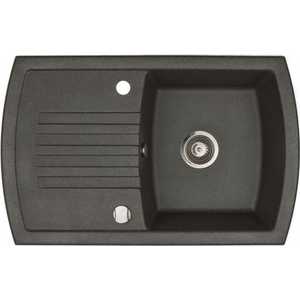 Мойка кухонная Kuppersberg Alba 1b1d black metal