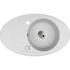 Мойка кухонная Kuppersberg Capri 1b1d white alabas