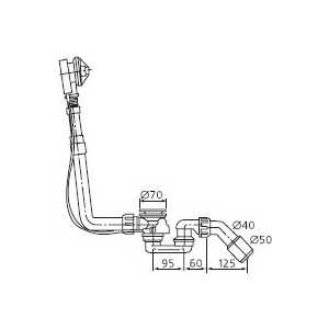 Слив-перелив Ideal Standard Venice d 52 (K7810AA)