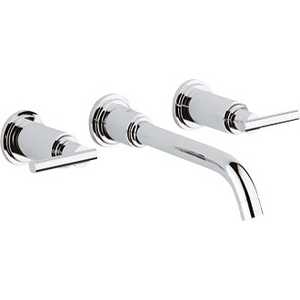 Смеситель для раковины Grohe Atrio на 3-и отверстия из стены вынос 220 мм (20386000)