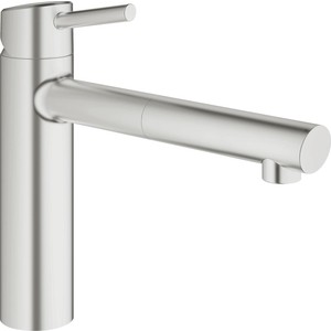 Смеситель для кухни Grohe Concetto с выдвижным изливом суперсталь (31129DC1)