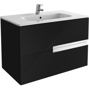 Тумба Roca Victoria nord black edition подвесная для раковины 80 см (ZRU9000097)