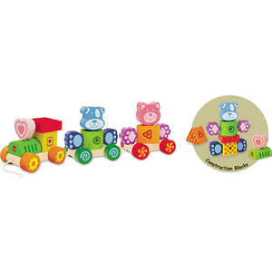 I'm toy Паровозик-конструктор "Кошка с собачкой" 27780