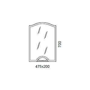 Зеркальный шкаф Aqualife Design Иматра 50 (2-203-000-O)