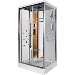 Душевая кабина Edelform Quadro 90х110х220 см левая бежевая белые стенки (EF-2401)