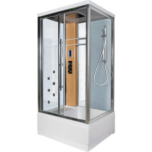 Душевая кабина Edelform Quadro 80х120х220 см левая бежевая белые стенки (EF-2304)