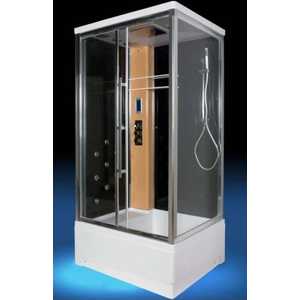 Душевая кабина Edelform Quadro 80х120х220 см левая бежевая черные стенки (EF-2304)