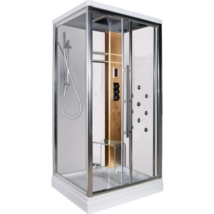 Душевая кабина Edelform Quadro 90х110х220 см правая бежевая белые стенки (EF-2401)