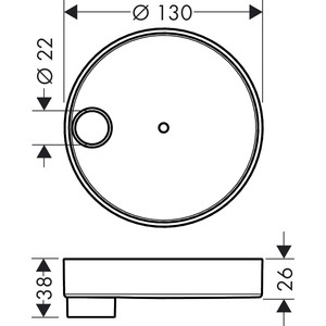 Мыльница Hansgrohe Cassetta S Puro 28679000HG (28679000)