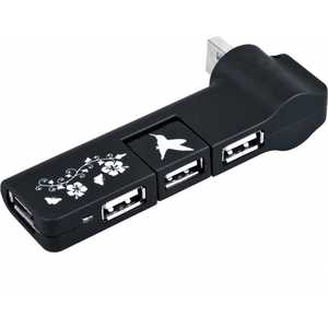 CBR USB - концентратор CH - 150, 4 порта, софттач, USB 2.0, ноут.