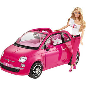 Barbie Набор розовый Фиат с куклой Барби Y6857