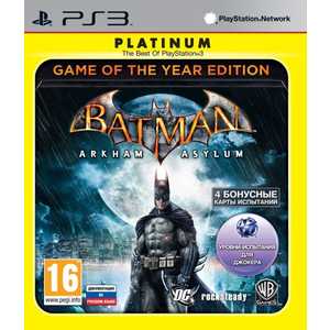 Игра для PS3 Batman Arkham Asylum Game of the Year Edition (PS3, английская версия)