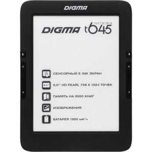 Электронная книга Digma T645 6" E-Ink HD Pearl черный