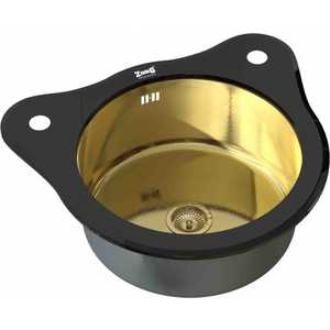 Мойка кухонная ZorG Inox-glass (gl-510-black-bronze)