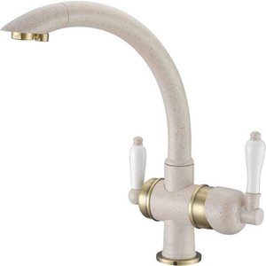 Смеситель для кухни ZorG GraniT Clean water (ZR 327 yf бронза кварц )