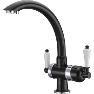 Смеситель для кухни ZorG Clean water (ZR 327 yf chrome black)