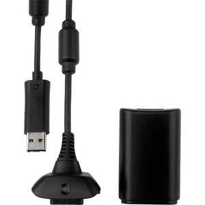 Microsoft XBox 360 Зарядное устройство + аккумулятор Play and Charge Kit, black (NUF-00002)