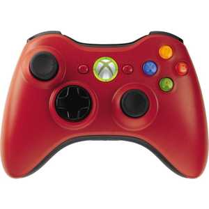 Microsoft XBox 360 Wireless Controller, red (43G-00028)