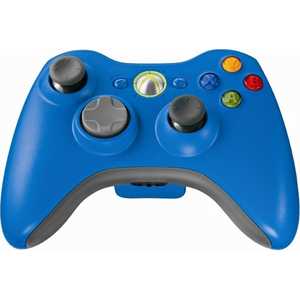 Microsoft XBox 360 Wireless Controller, blue (43G-00024)