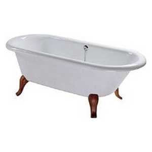 Ванна квариловая Villeroy Boch Hommage 177x77 белая на деревянных ножках (UBQ180HOM700V-01)