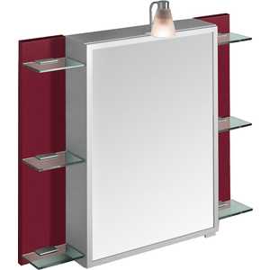 Зеркальный шкаф Villeroy Boch Sentique с 1дв/6полк с подс 80x13 5x75h sx pearlwood с кр (A300 80DN)