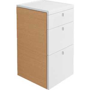 Тумба Villeroy Boch Lifetime подв с 3ящ 35x38x74h корпус-акация фронт-крас (B505 H0EB)