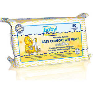 Влажные салфетки BabyLine "Комфорт Сенсетив" 80шт 208067
