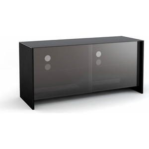 Тумба MetalDesign MD 522.1110 каркас черный/стекло дымчатое