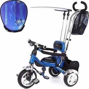 Велосипед 3-х колесный Capella "Racer Trike Grand" (синий/рисунок авто) GL000021172