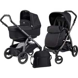 Коляска прогулочная Peg-Perego "Book Plus Pop Up" (onyx) с шасси Book
