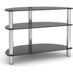 Тумба MetalDesign MD 404 slim каркас хром/стекло прозрачное