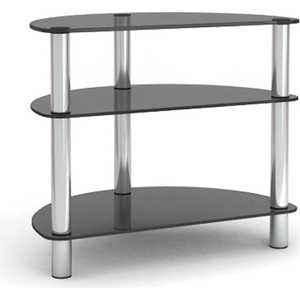 Тумба MetalDesign MD 401 slim каркас хром/стекло прозрачное