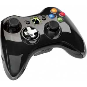 Microsoft XBox 360 Wireless Controller, black chrome (43G-00059)