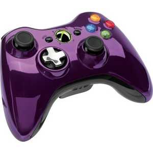 Microsoft XBox 360 Wireless Controller, purple chrome (43G-00062)