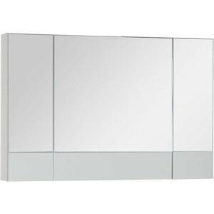Зеркальный шкаф Aquanet Верона 100 белый (камерино) (175383)