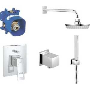 Смеситель для ванны Grohe Eurocube комплект 6 в 1 (117657)