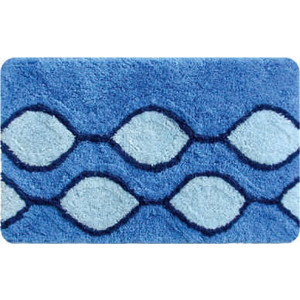 IDDIS Curved Lines Blue Коврик для ванной 50*80 см, акрил (400A580I12)