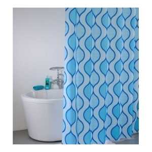 Штора для ванной IDDIS Curved Lines Blue 200х200 см (400P20RI11)