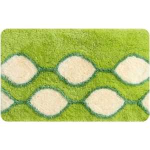 IDDIS Curved Lines Green Коврик для ванной 50*80 см, акрил