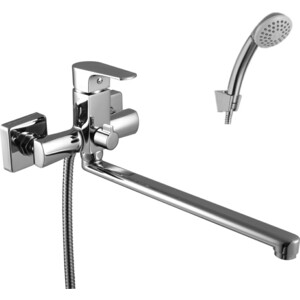 Смеситель для ванны Lemark Plus factor с изливом 300 мм с аксессуарами (LM1651C)