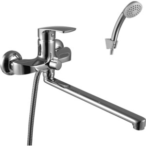 Смеситель для ванны Lemark Plus shape с изливом 300 мм с аксессуарами (LM1751C)