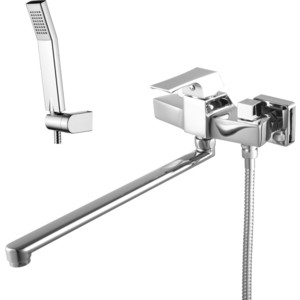 Смеситель для ванны Lemark Unit с изливом 350 мм с аксессуарами (LM4517C)