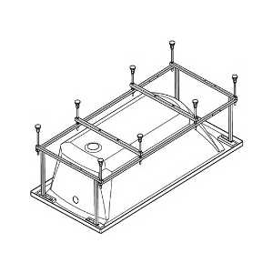 Монтажный комплект Santek Корсика 180х80 см (1WH112420)