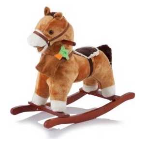 Jolly Ride Качалка меховая Пони YR 403, Joy Poni