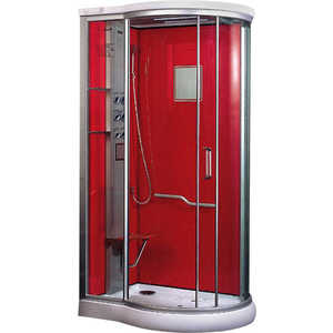 Душевая кабина LanMeng LM-836 AG L 120х85х213 см левая red (красная)