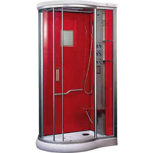 Душевая кабина LanMeng LM-836 AG R 120x85х213 см правая red (красная)