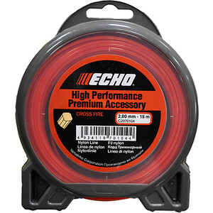 Леска триммерная Echo 2.0мм 15м Cross Fire Line (C2070104)