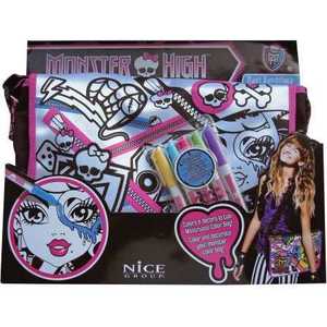 Monster High Сумка-раскраска набор фломастеров, блестки МН915