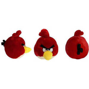 Angry Birds Мягкая игрушка 35см, без звука, красная птица КАВ029